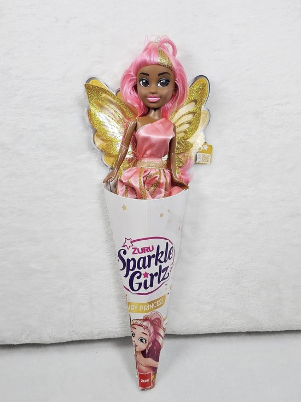 ZURU Sparkle Girlz Fairy Princess Fairy Doll in Pink & Gold Like New